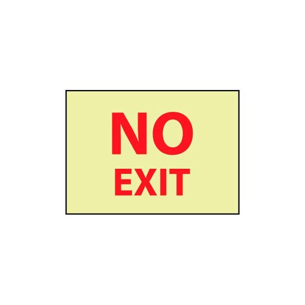 Glow Sign Vinyl - No Exit